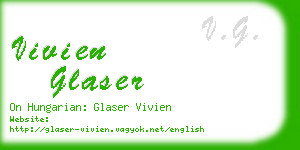 vivien glaser business card